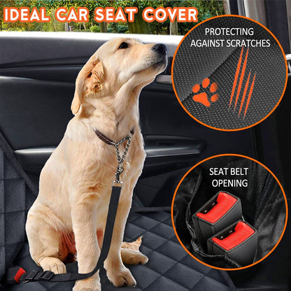 Back Seat Cover For Dog  - Waterproof Fits Most Cars