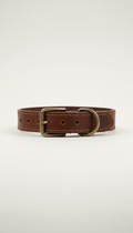 Full-grain leather dog collar